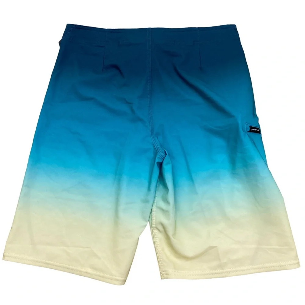 O’Neill Hyperfreak hyperdry S-Seam Fade Blue Ombré board shorts Beach Vacation